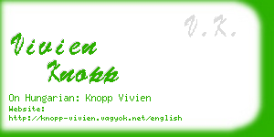 vivien knopp business card